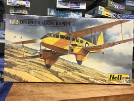 Heller Bausatz: DH 89 Dragon Rapide 1:72, Komplett!