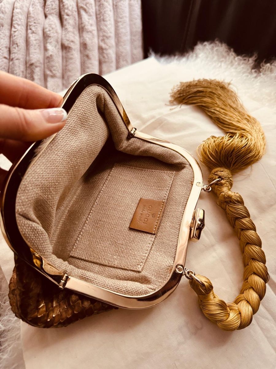 Gucci Borse da donna: Gucci Vintage Python Handtasche, Top Zustand! Selten! – Usato da Zollikon venduto da olka01 4