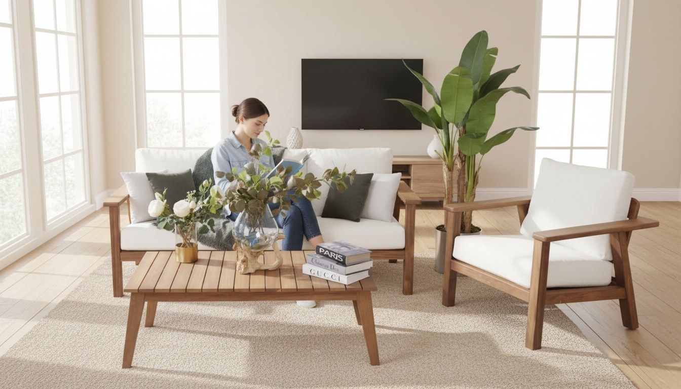 Sofas: Luxuriöse Gartenmöbel Sofagarnitur 3+1 Sitzer Couchtisch – Neuf avec emballage d'origine à Zug par jvmoebel-schweiz 4