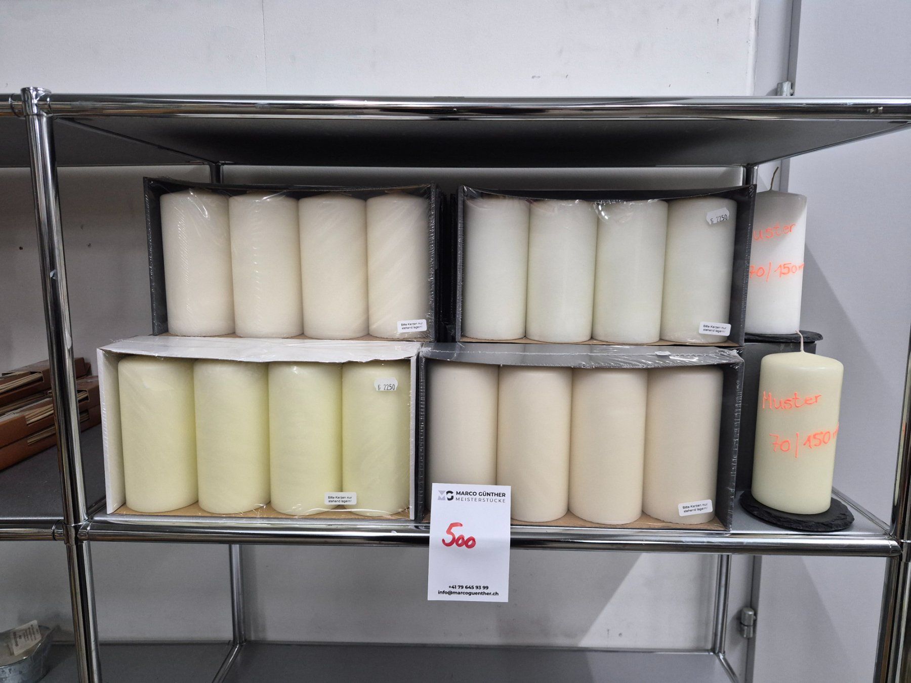 Candele: 500 Posten Kerzen aus Liquidation – Nuovo (secondo la descrizione) da Derendingen venduto da Meisterstuecke