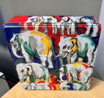 Vintage Kambly Blechdose Rolf Knie Elefant Guetzlidose