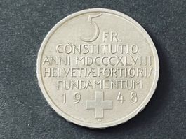 5 Franken 1948 Helvetia silber Münze 🪙