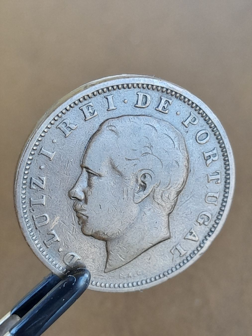 Alle Münzen: 20 Reis 1883 Portugal  – Gebraucht aus Basel von Basel_20 7