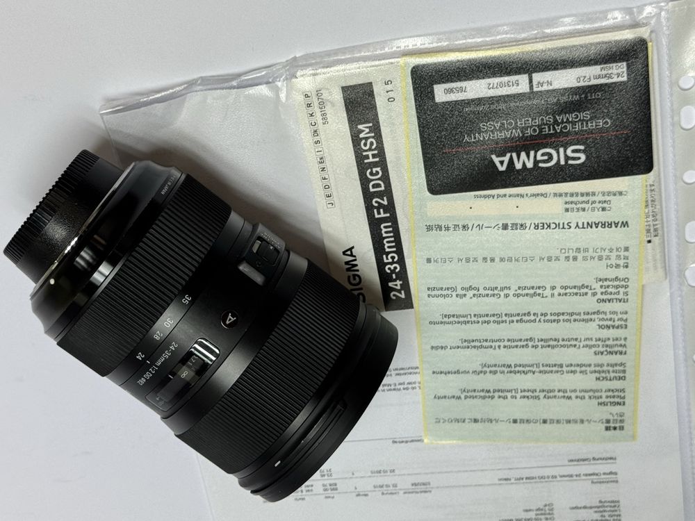 Sigma 24-35mm f2 DG HSM Art Objektiv Garantie 2