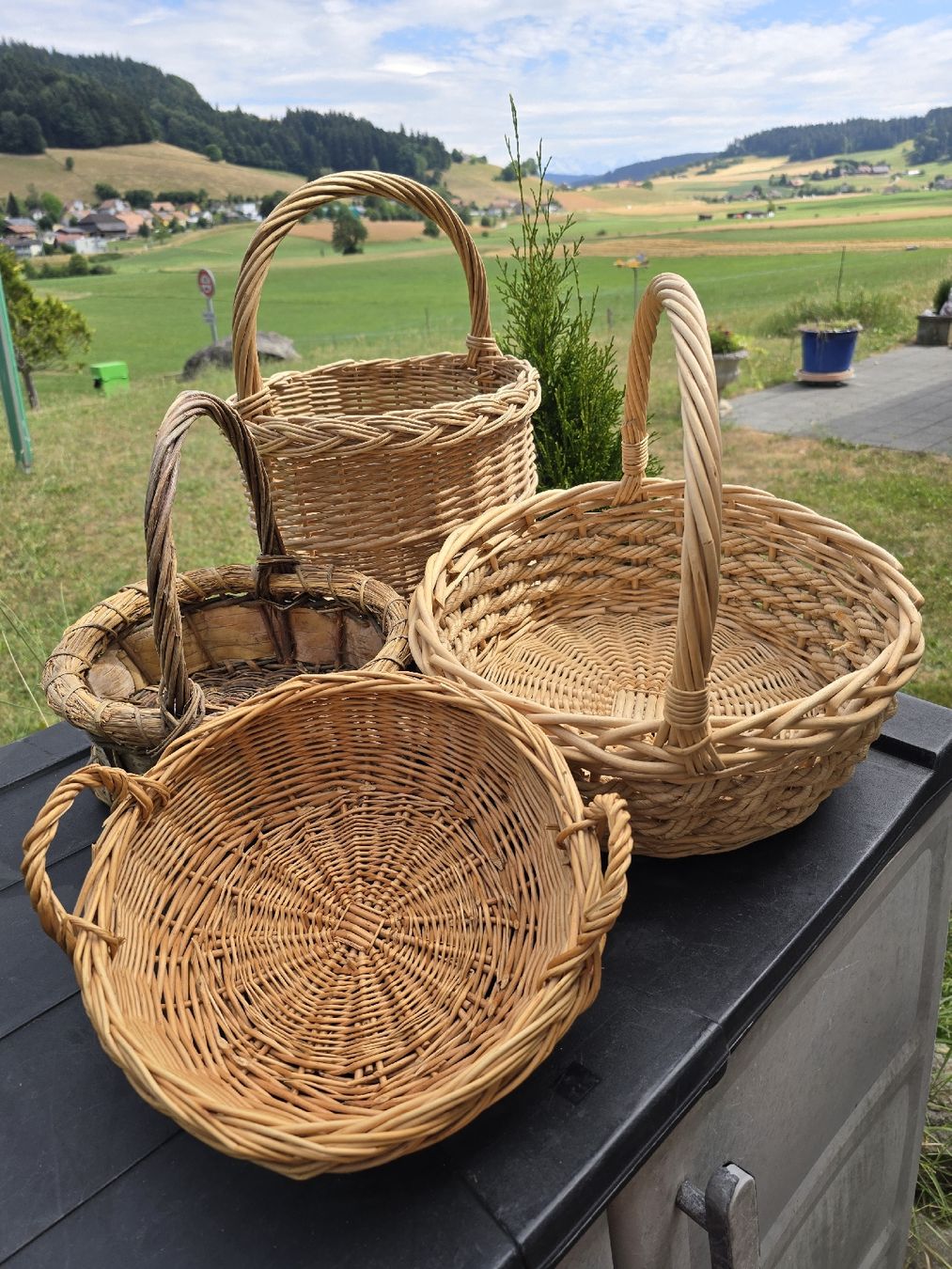 Altro per la casa: 4 Korbwaren Set, Naturmaterialien, verschiedene Groessen – Usato da Walkringen venduto da Vanuca 4