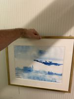 Original Aquarell von John Watermann, signiert, Kunst 50x40