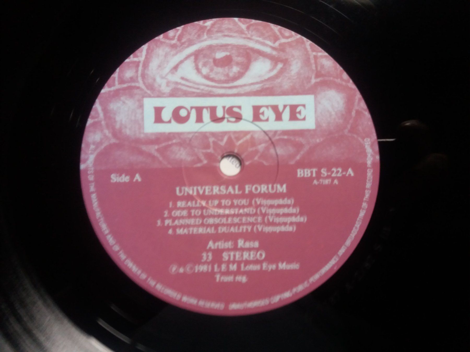 Dischi in vinile: LP (Rasa) universal forum – Usato da Meyrin venduto da toutatis 4