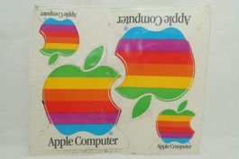 Vintage Apple Computer Regenbogen-Aufkleberbogen ca. 1988