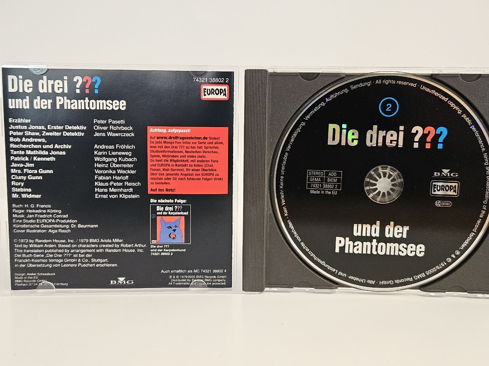 CD: Die drei Fragezeichen und der Phantomsee - CD (2) – Usato da Oberdorf BL venduto da BaldenEagle 1