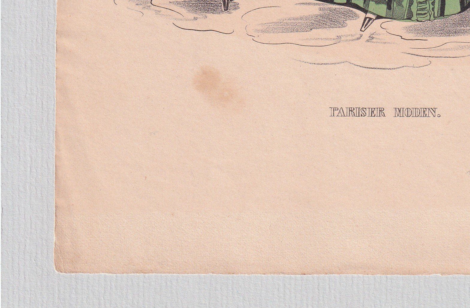 Stiche: MODE, BIEDERMEIER, KLAVIER, LITHOGRAPHIE 1843 – Gebraucht aus Grüningen von Kartensammler 3