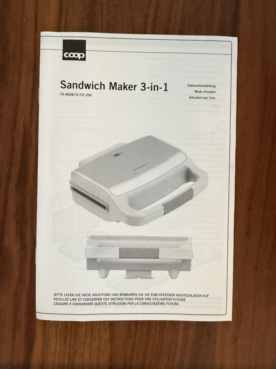 Betty Bossi Elettrodomestici da cucina: Betty Bossi Sandwich maker 3 in 1 – Usato da Dietlikon venduto da lot_rel 4