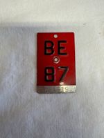 Plaque d'immatriculation BE 87 vintage, Suisse 🇨🇭 (149)