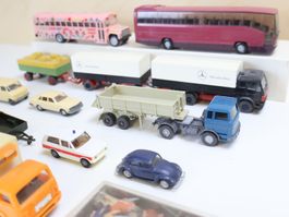 Wiking viele Lastwagen/Fahrzeuge/Figuren 1:87 H0