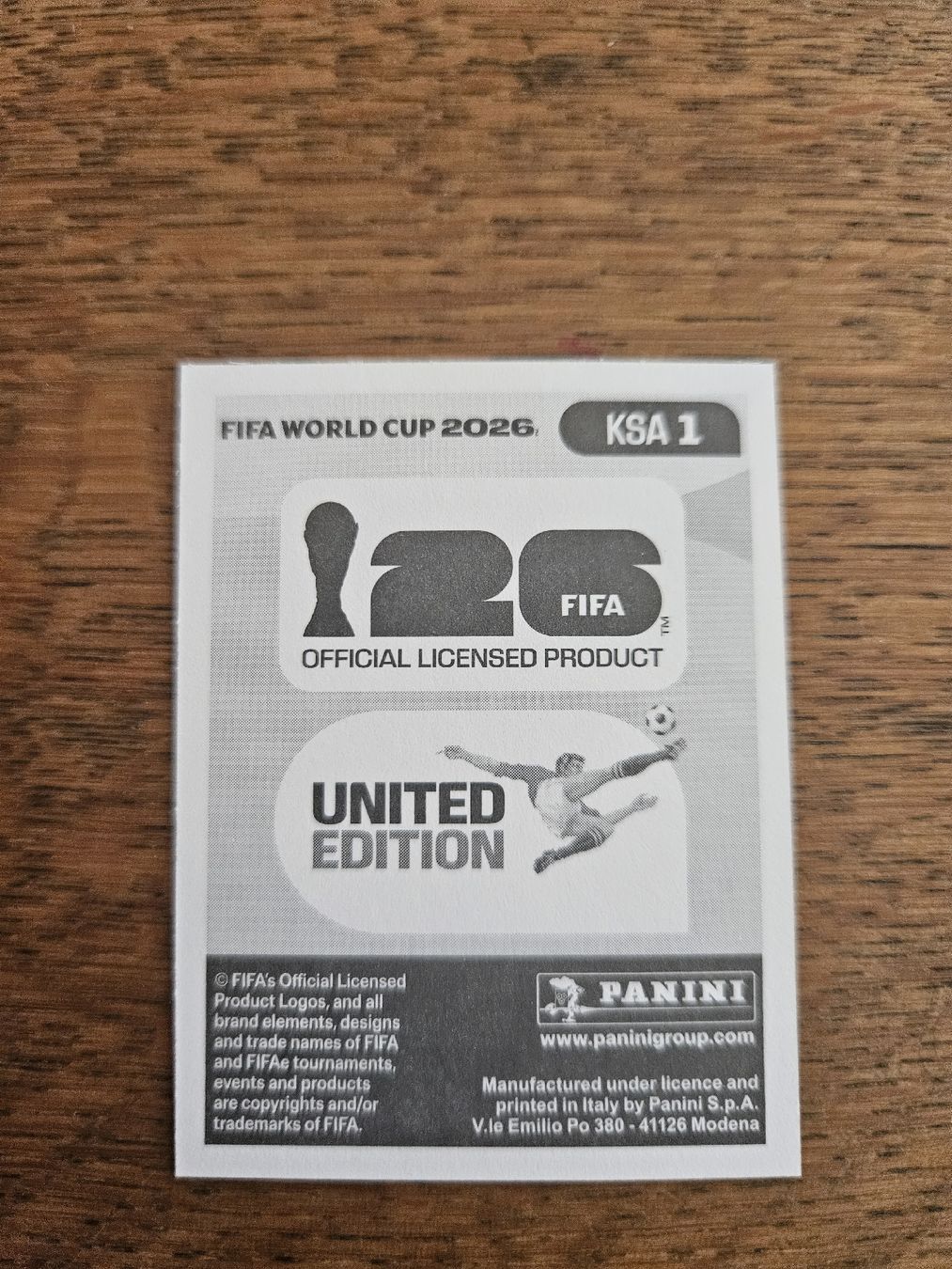 Panini Carte collezionabili: Panini Sticker WM 2026 - KSA 1 – Nuovo (secondo la descrizione) da Reinach BL venduto da BaselStar 1