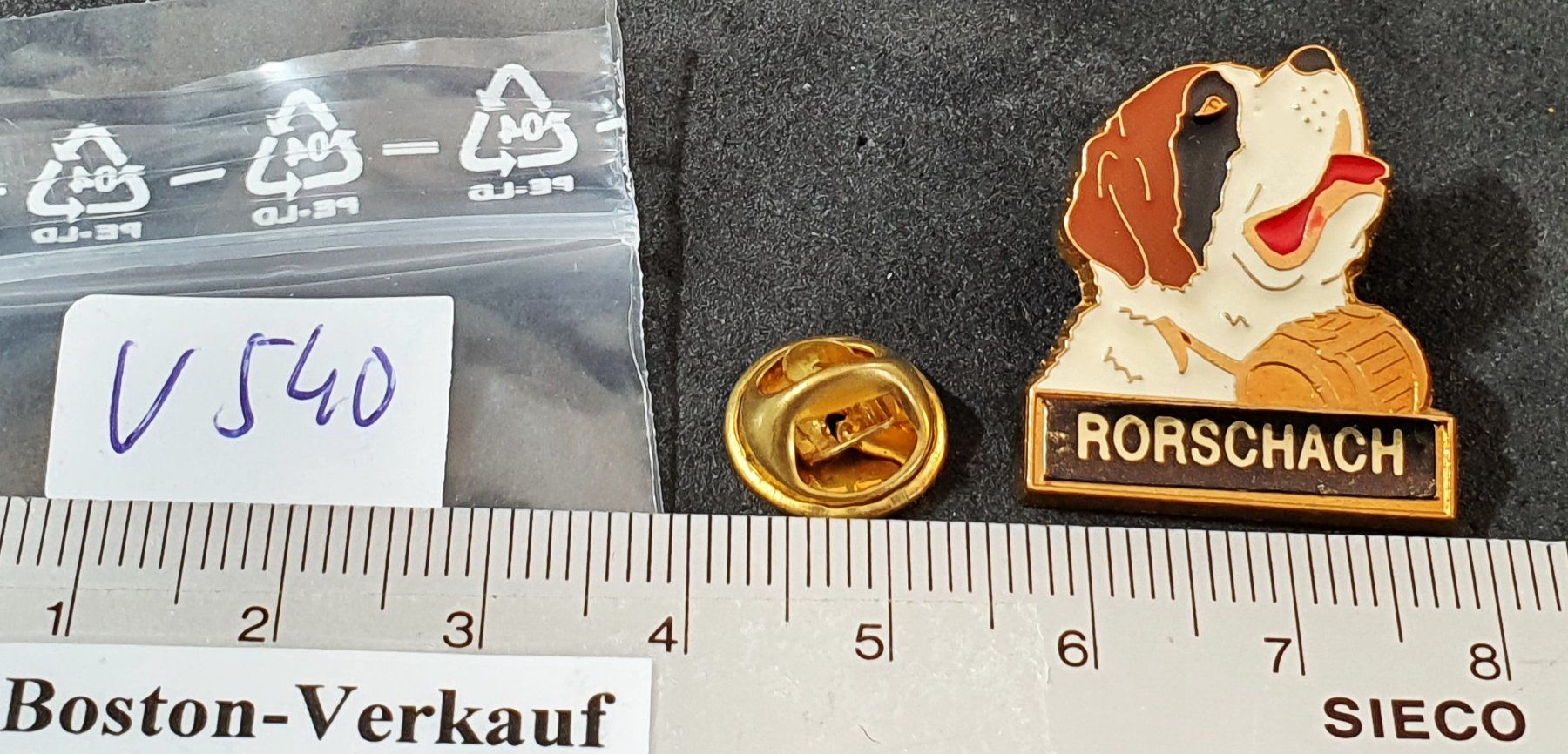Placchette & Badge: V540 - Pin Bernhardiner Hund Rorschach – Usato da Reinach BL venduto da Boston-Verkauf 1