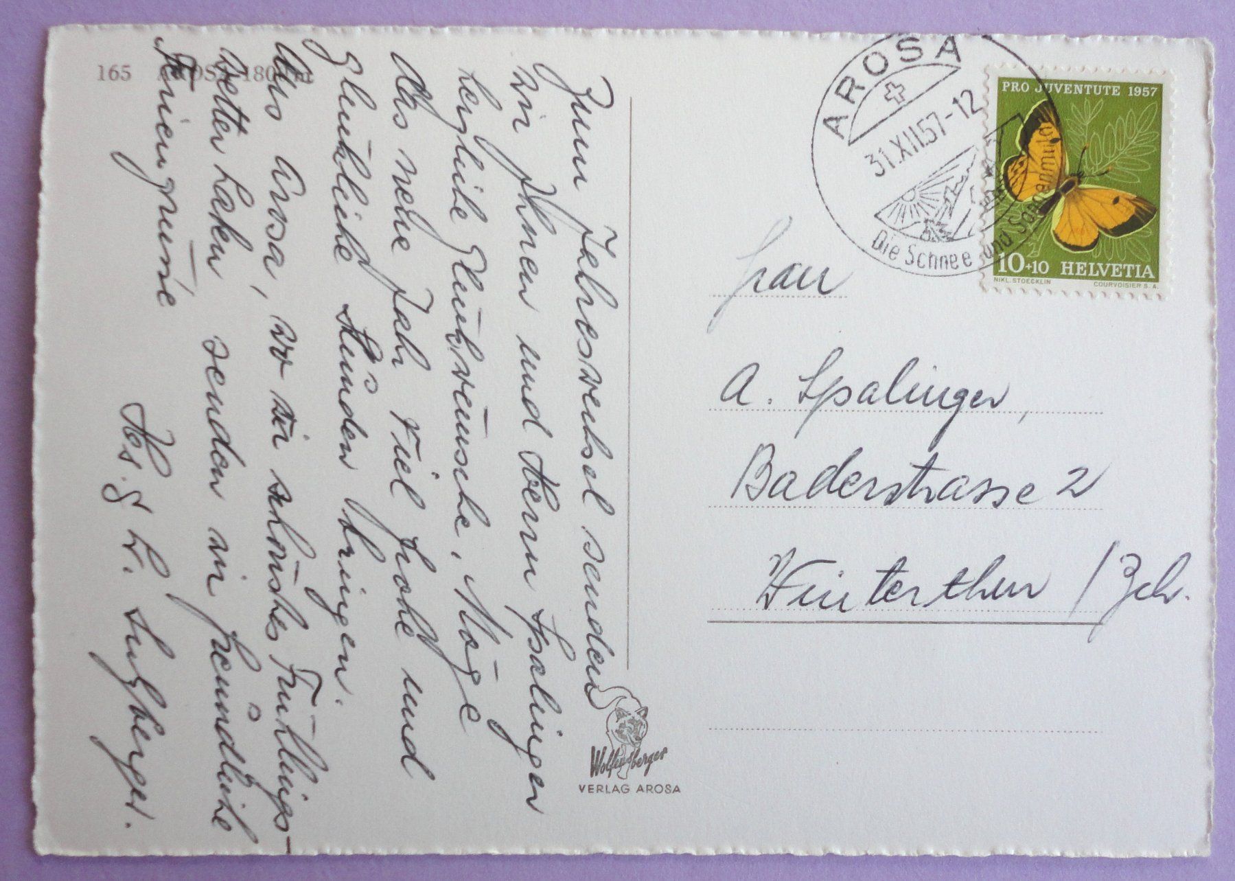 Cartes postales: Arosa 1800 m – D'occasion à Fétigny par Billy2miny 1