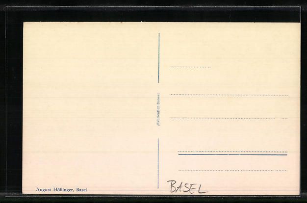 Cartoline postali: Basel, St. Antoniuskirche, Pfauhof, Tauf – Usato da Berlin venduto da bartko-reher 1