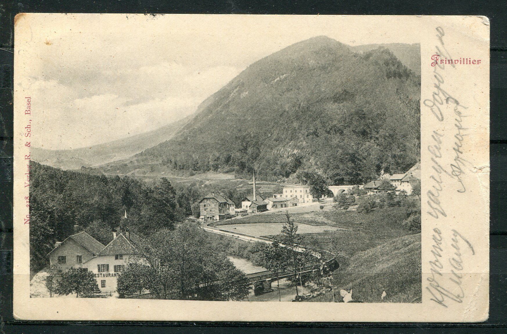 Cartoline postali: FRINVILLIER, 18.VIII.04 – Usato da Aarau venduto da kufi44
