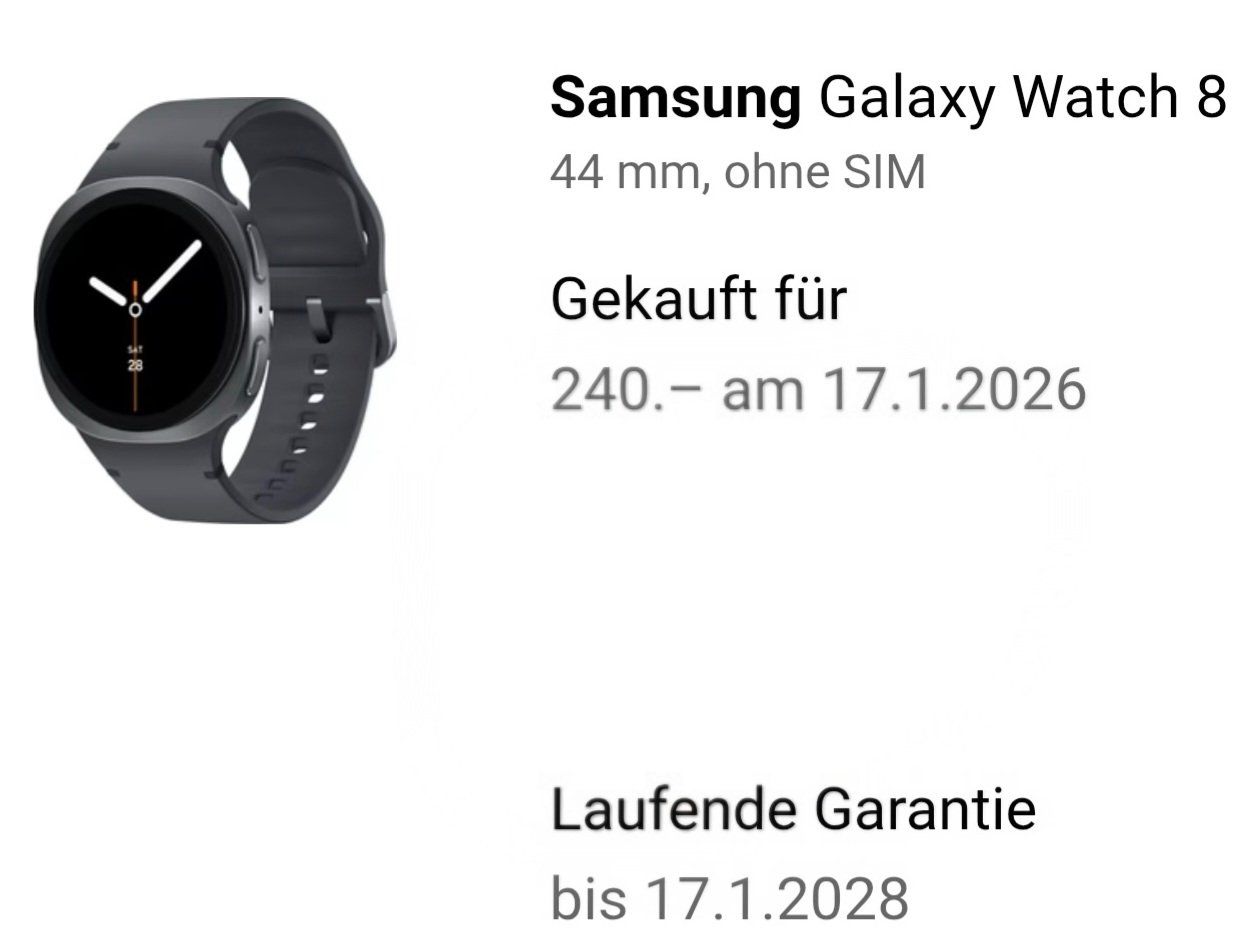 Samsung Smartwatch: Samsung Galaxy Watch 8 BT 44mm – Neu und originalverpackt aus Dallenwil von BennoW01 4