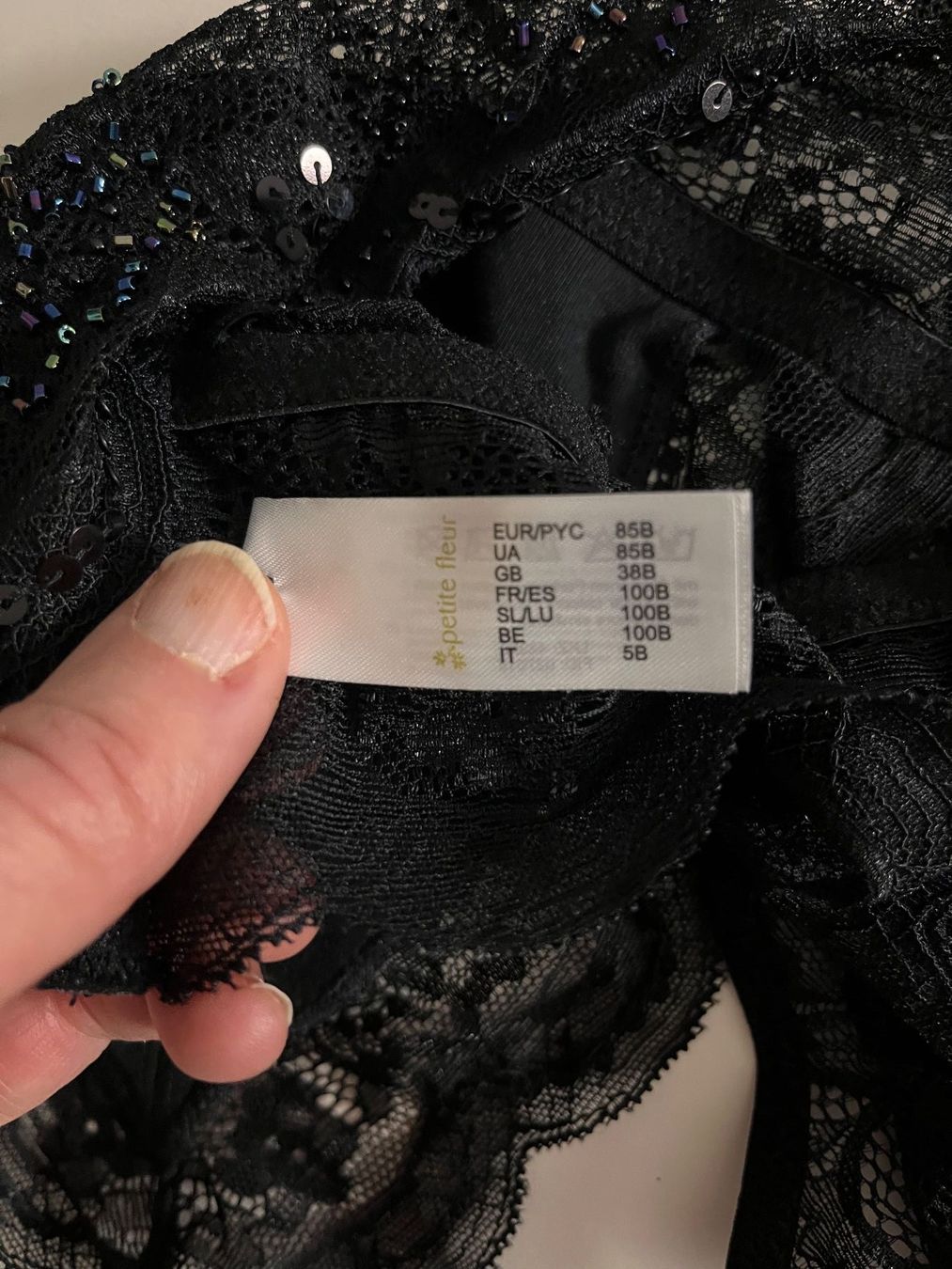 Altra biancheria intima: PETITE FLEUR, Spitzen-Bralette, Grösse 85B, Farbe Schwarz – Nuovo e nell'imballaggio originale da Rudolfstetten venduto da gst_g7xl 8