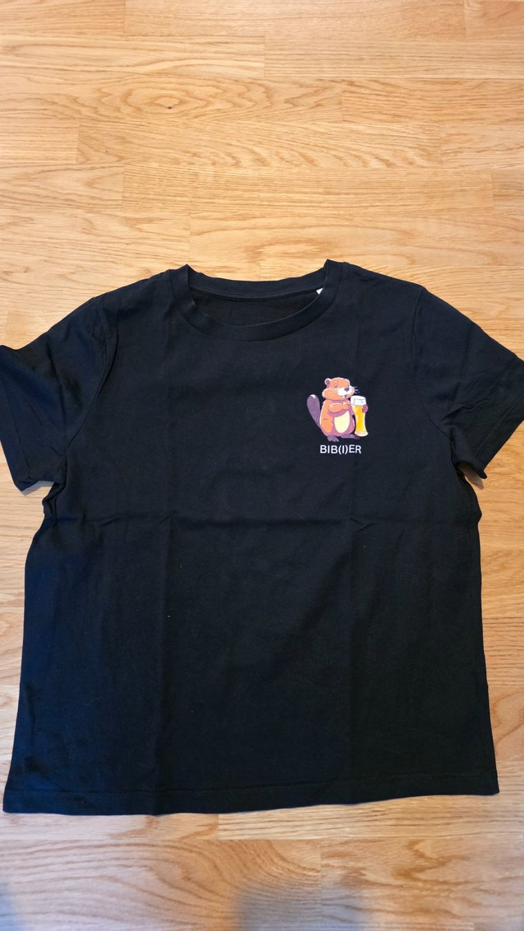 T-shirt: T-Shirt schwarz 'BIB(I)ER' – Nuovo (secondo la descrizione) da Dicken venduto da anita-123