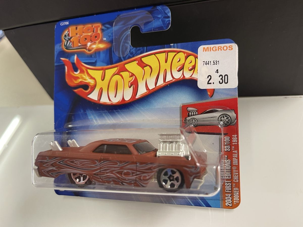 Hot Wheels Modellini d'auto: Hot Wheels 2004 First Edition Tooned '64 Chevy Impala limit – Nuovo e nell'imballaggio originale da Siebnen venduto da speedy63