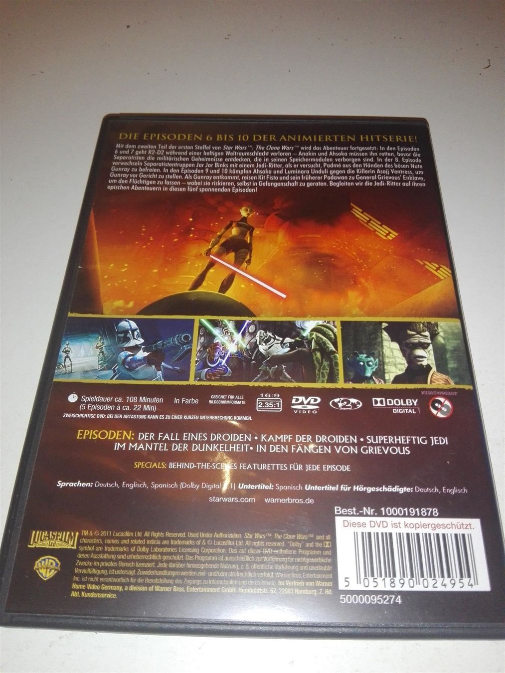 Tutti i DVDs: The Clone Wars   (Staffel 1 Volume 2) – Nuovo e nell'imballaggio originale da St.Gallen venduto da elk2022 5