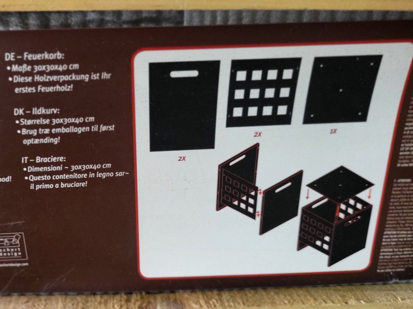 Bracieri: Feuerkorb von Fancy Flames 40cm – Nuovo e nell'imballaggio originale da Diessenhofen venduto da Osio 2
