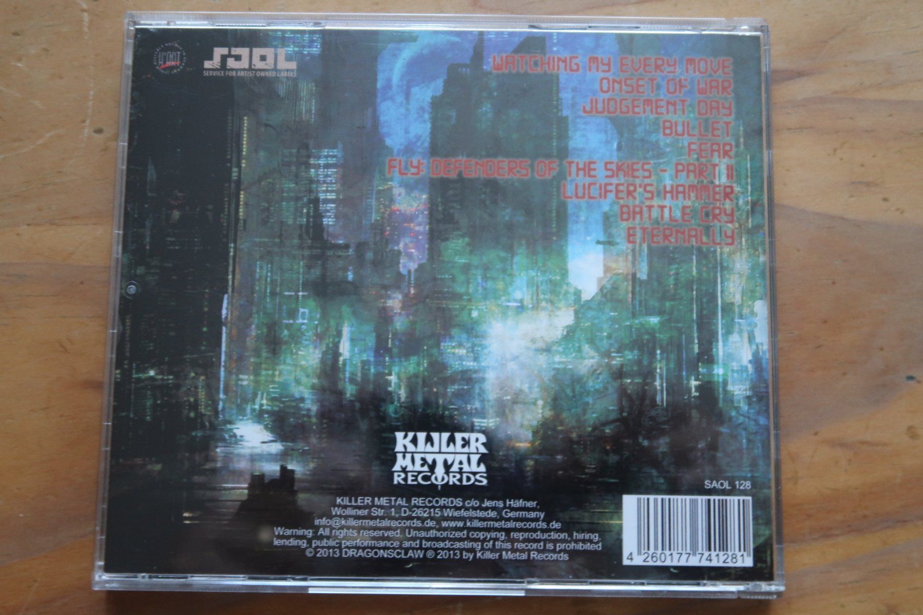CD: DRAGONSCLAW - JUDGEMENT DAY - CD – Usato da Basel venduto da Patiscat 1