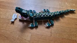 Lego Krokodil mit Fisch, tolles Spielzeug für Kinder, Top!