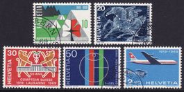 Satz SBK-Nr. 461-465 (Sonderpostmarken 1969) gestempelt