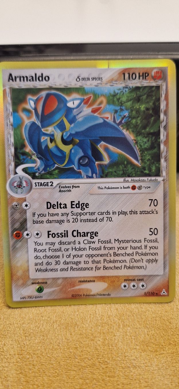 Pokémon Carte collezionabili: Armaldo 1/130 Holon Phantoms – Nuovo (secondo la descrizione) da Wettingen venduto da Pie1580