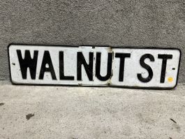 Walnut street usa Strassenschild 