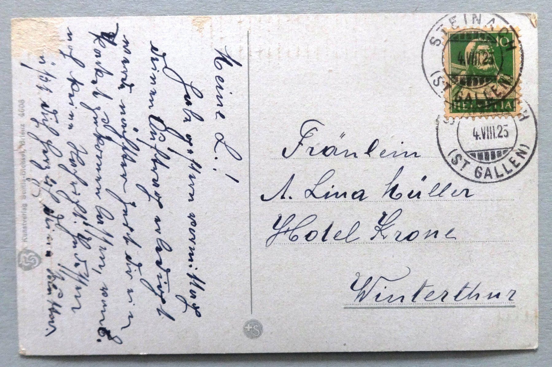 Cartoline postali: Grindelwald, Wetterhorn – Usato da Fétigny venduto da Billy2miny 1