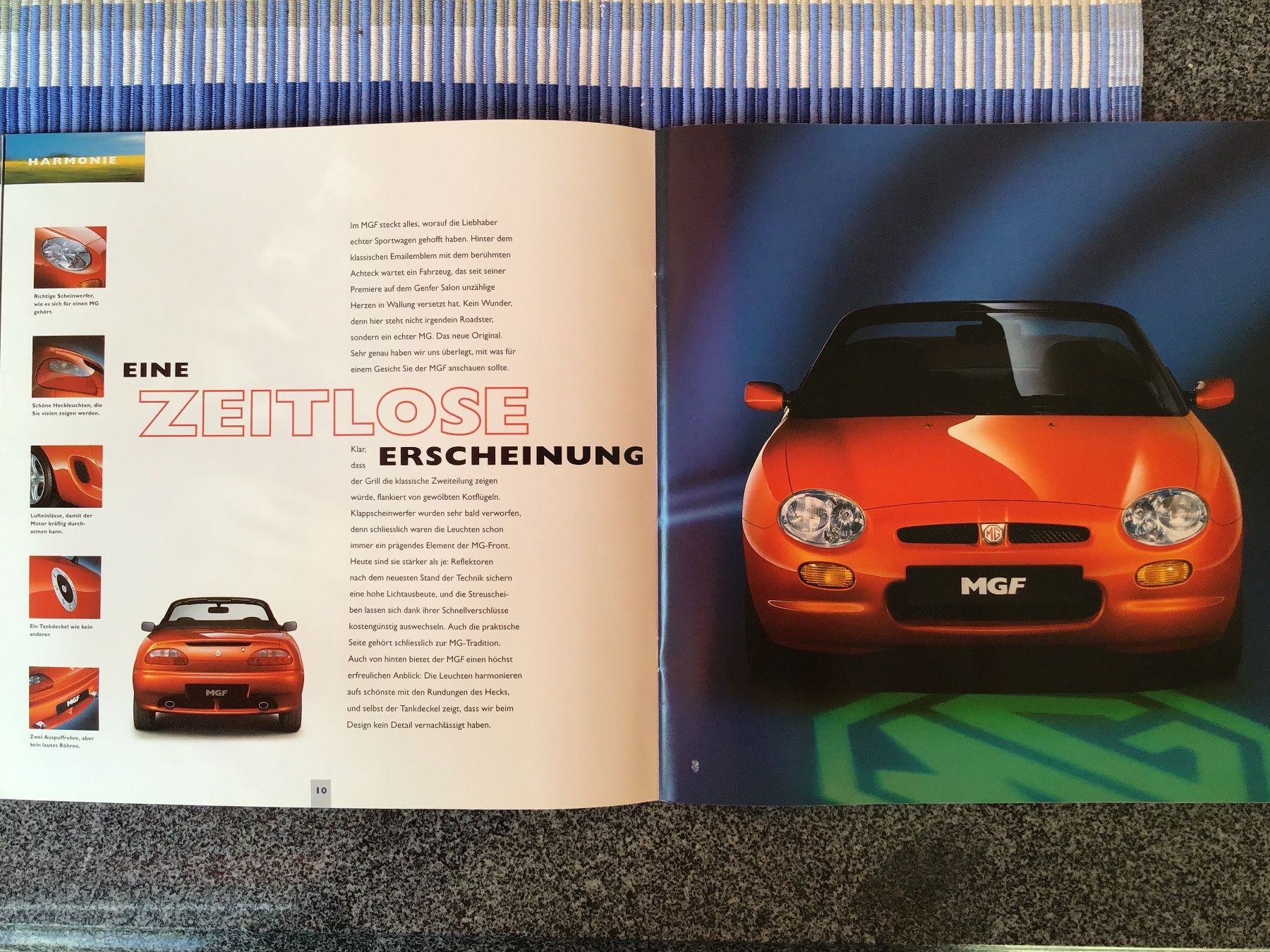 MG Documenti: MGF Verkaufsprospekt 30 Seiten Format ca. 26x26 cm – Usato da Scherzingen venduto da Starseller62 4