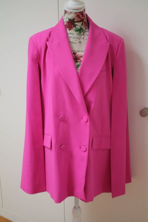 Pinker Blazer ★ Cape ★ Jacke von ZARA ★ Hot Pink 90er Style