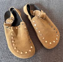 Clogs Wildleder mit Nieten Khaki 36