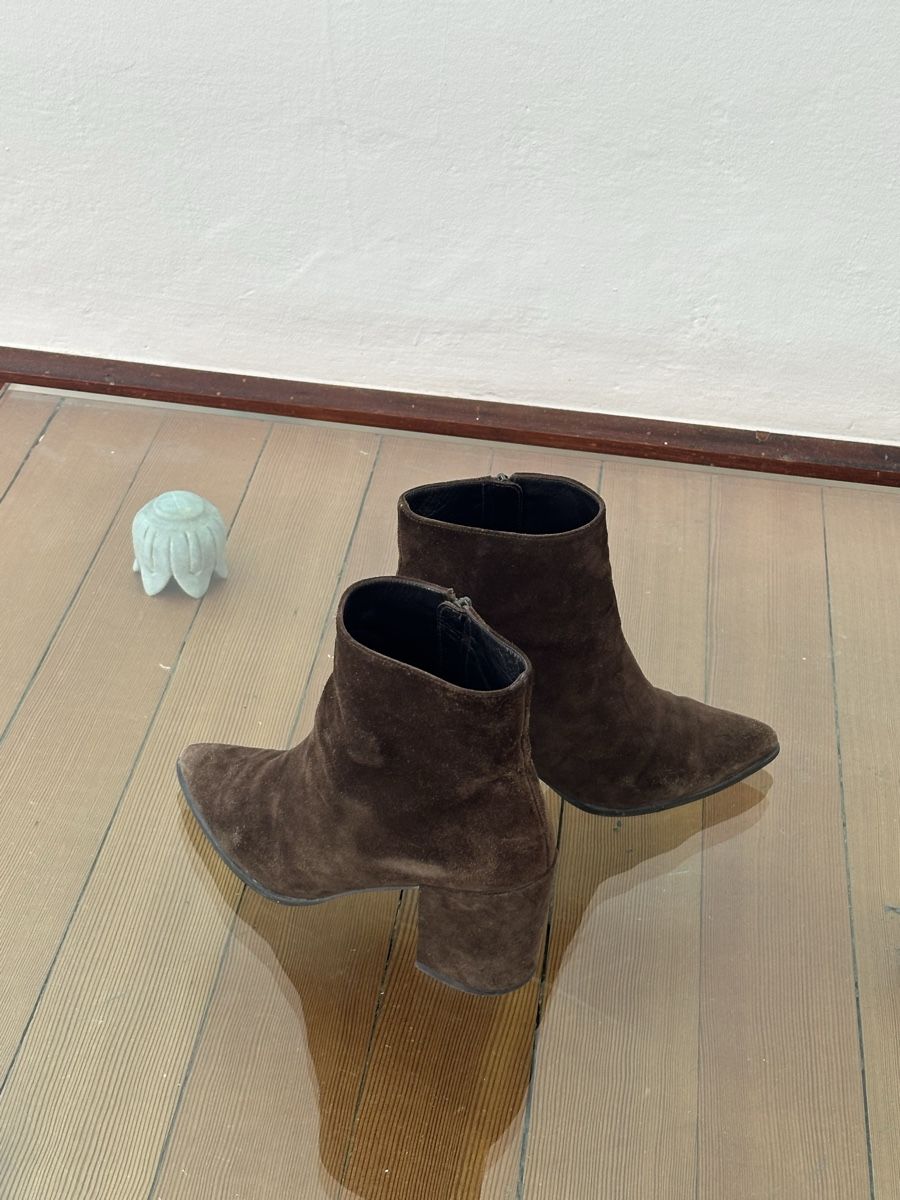 Weitzmann Scarpe da uomo: Stuart Weizmann wildleder Ankle Boots – Usato da Gandria venduto da dyscpk 2