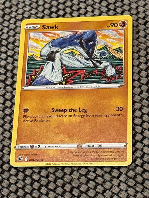Carte Pokémon Sawk Kaufen auf Ricardo