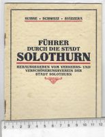 1922Städteführer Solothurn/Verschönerungsverein/mit Bildern