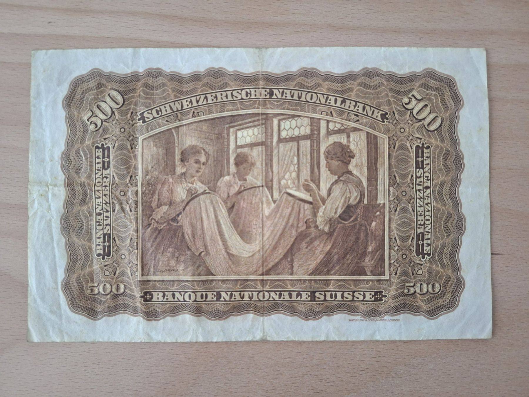 Banconote: Schweizer Banknote, 500.00 Franken – Usato da Lohn-Ammannsegg venduto da Beo71 1