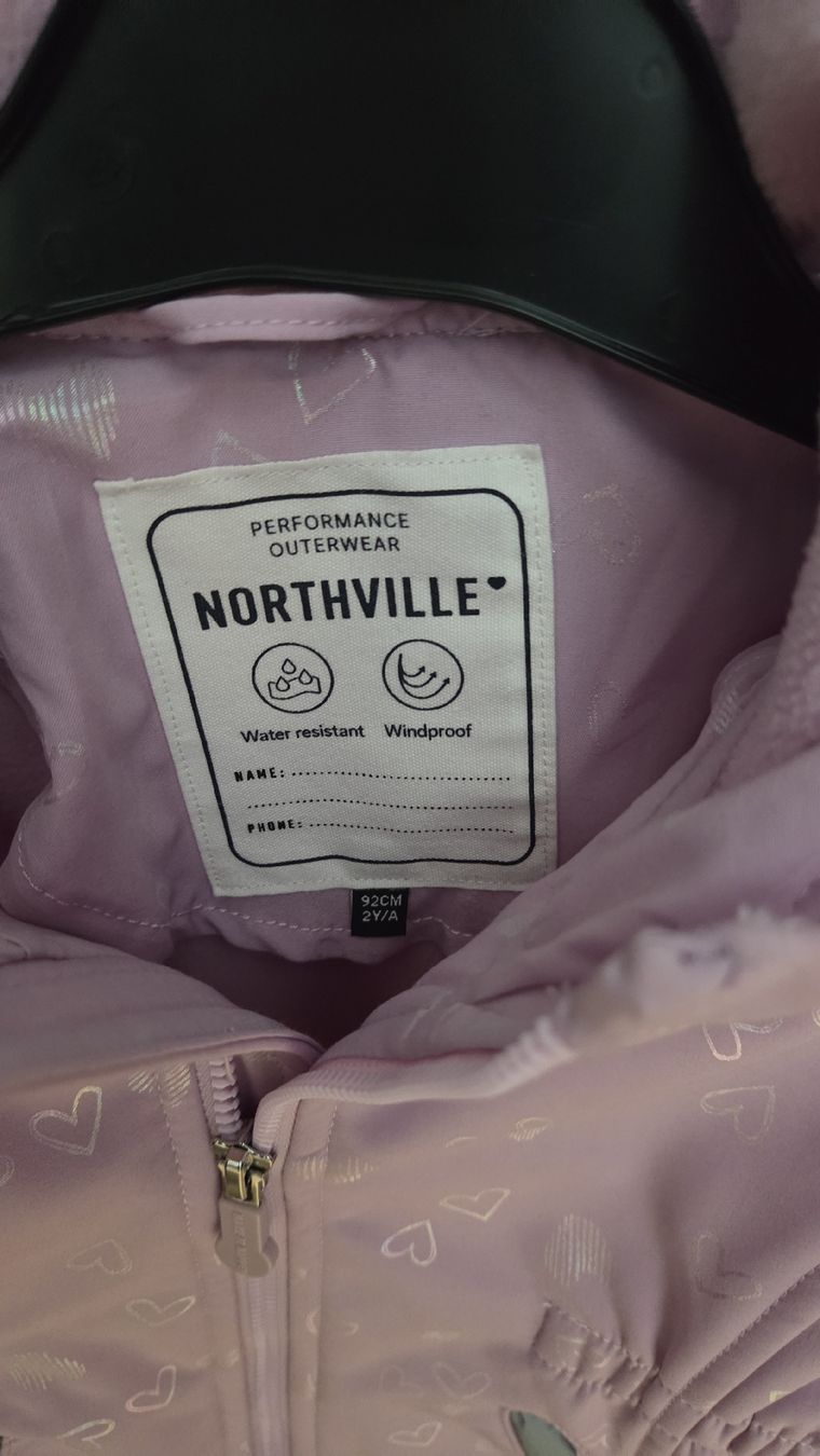 C&A Jacken & Mäntel: Softshelljacke rosa mit Herzmuster Grösse 92 von C&A – Gebraucht aus Rorschach von Hati.Og 1