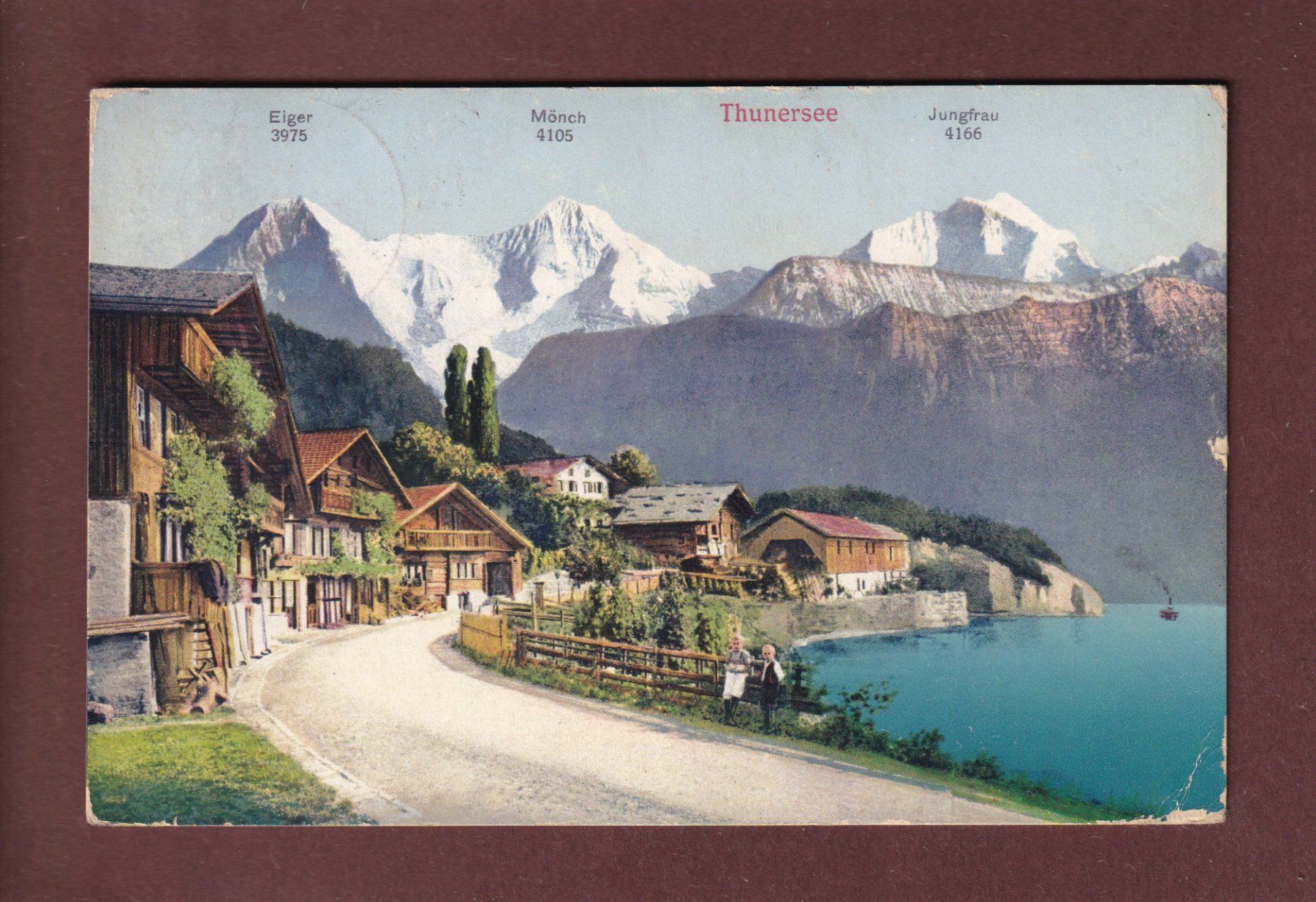 Cartoline postali: Am THUNERSEE - 1911 // Eckbug // – Usato da Pully venduto da nicecards
