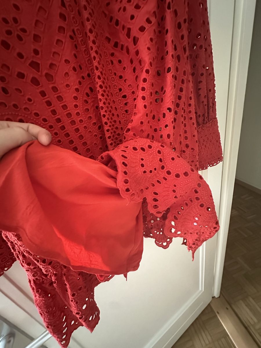 H&M Vestiti: Robe rouge à manches longues taille S – Usato da Chêne-Bourg venduto da raf_k9v7 1