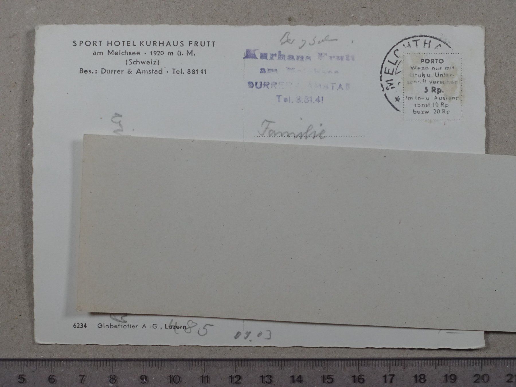 Cartoline postali: Schwebebahn Stöckalp Melchsee - Frutt, Luftseilbahn – Usato da Lenzburg venduto da fh1 1