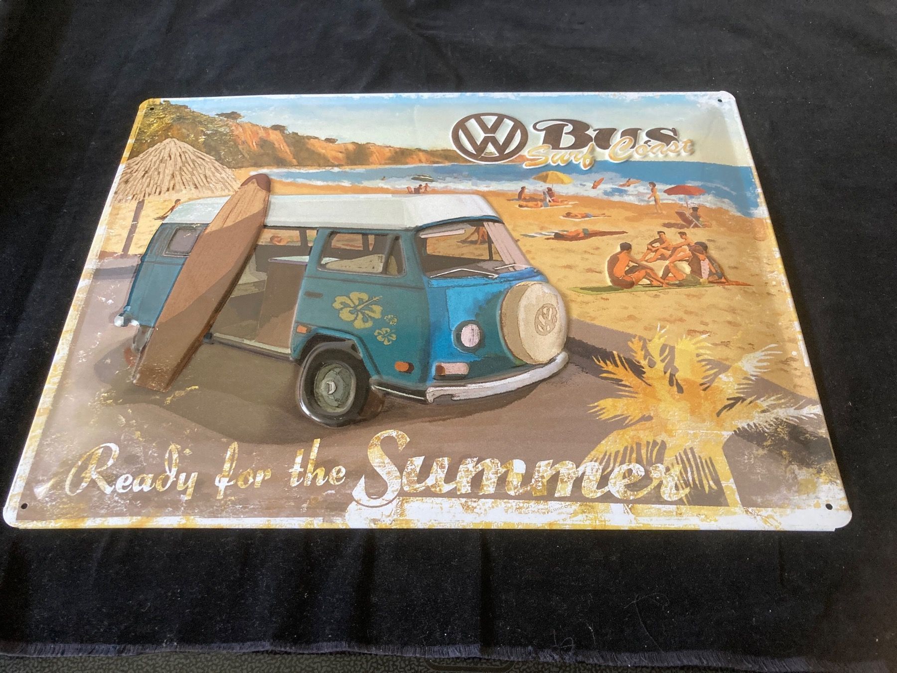 Volkswagen Insegne: Blechschild:  VW Bus Surf Coast – Usato da Zürich venduto da Chaeffeler 4