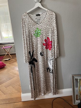 Kleid Grace, Gr. S, leo print, Viskose 