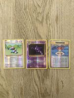3 reverse Pokemon cards XY evolution