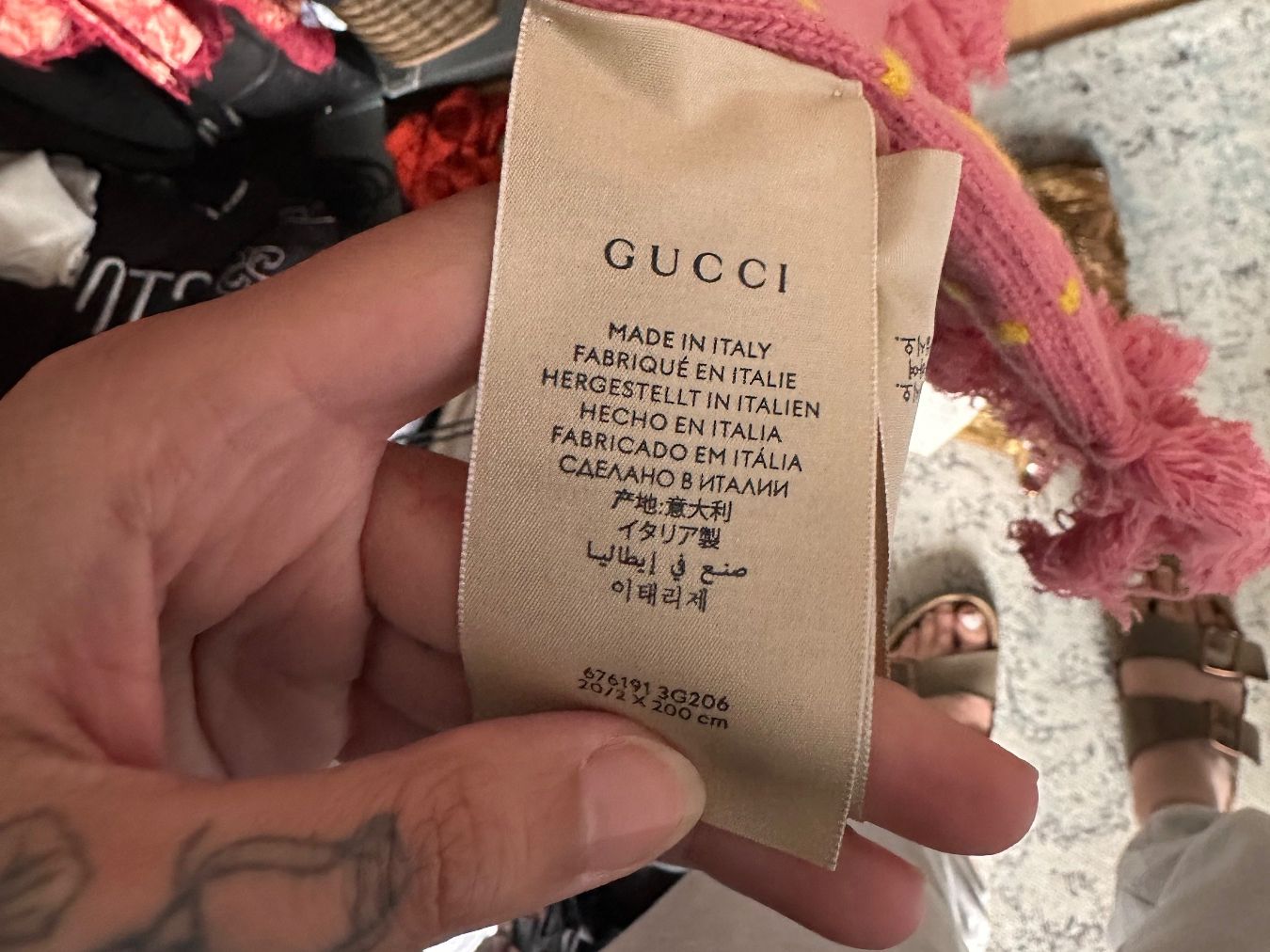 Gucci Foulard & Sciarpe: Gucci Schal Original pink – Usato da Zürich venduto da Naohmyxraphaela 1
