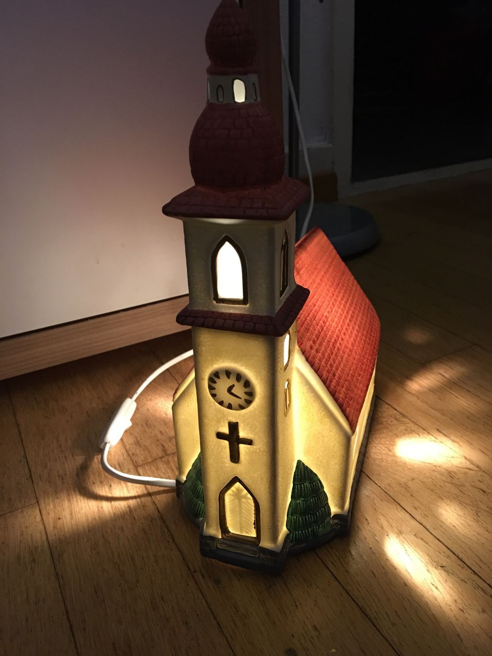 Lampade: Schöne Deko Lampe Kirche Gebäude mit Stecker – Usato da Grenchen venduto da Wolfine 7